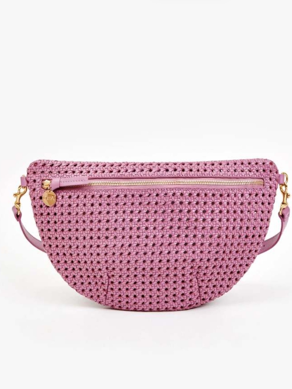 Clare V Thistle rattan Grande Fanny NWT.